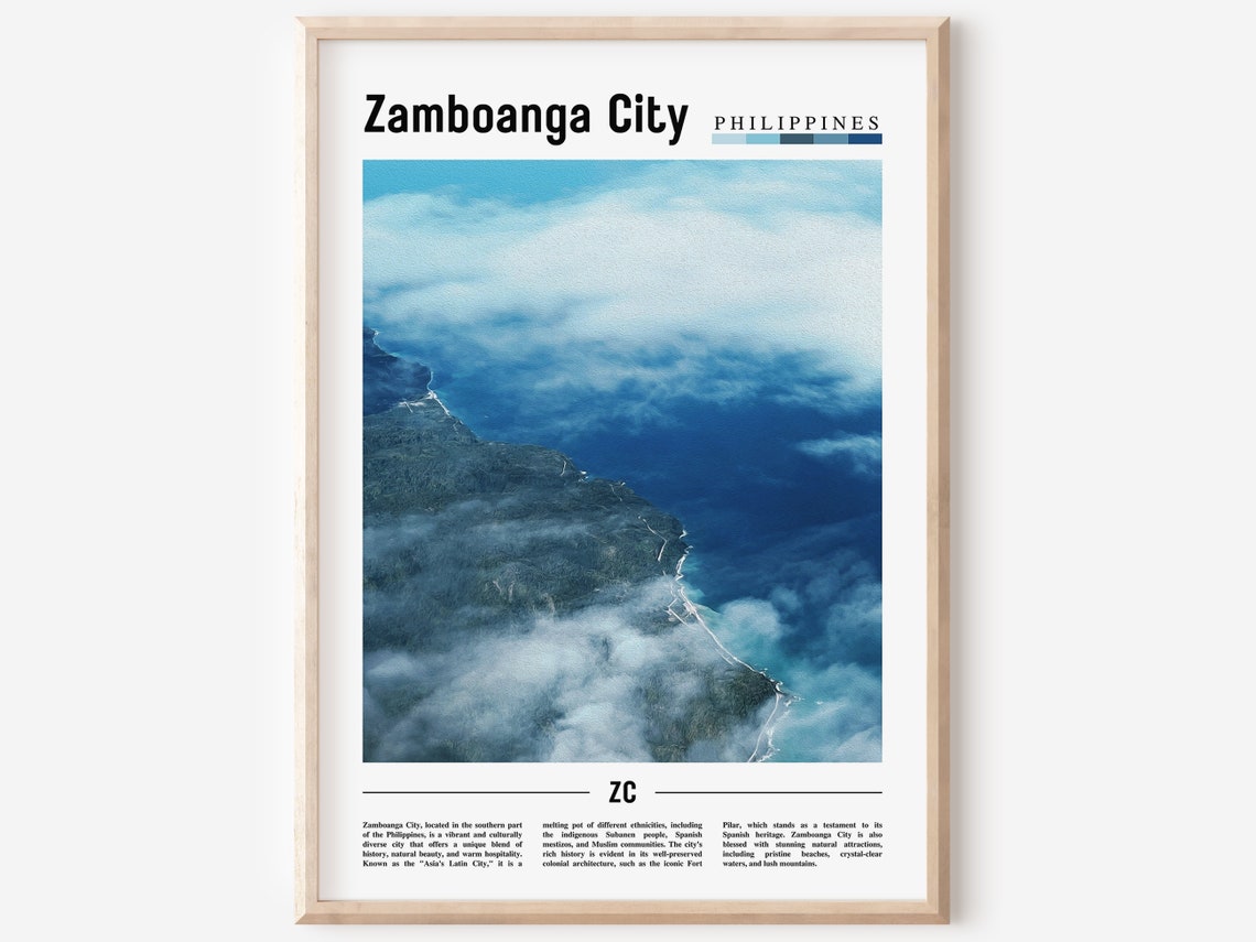 Zamboanga City Poster Zamboanga City Print Zamboanga City Wall Art Asia Print Asia Poster Asia Photo Travel Poster
