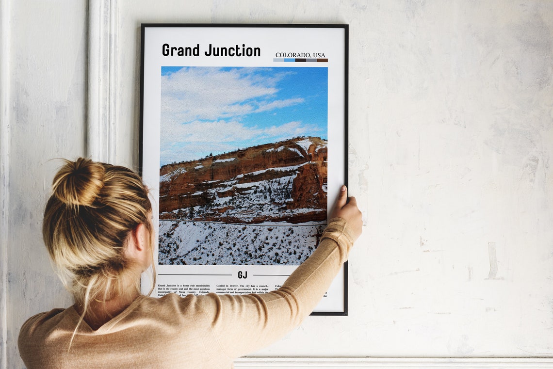 Grand Junction Poster Grand Junction Print Grand Junction Wall Art United States Photo United States Poster United States Print - Image 2