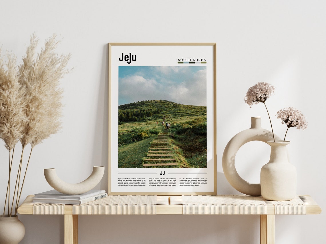 Jeju Poster Jeju Print Jeju Wall Art Asia Print Asia Poster Asia Photo Minimal Travel Poster - Image 3
