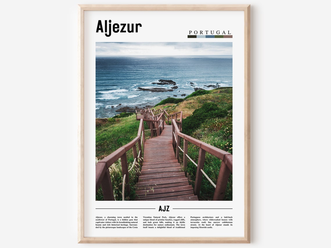 Aljezur Poster Aljezur Print Aljezur Wall Art Europe Photo Europe Poster Europe Print Travel Poster