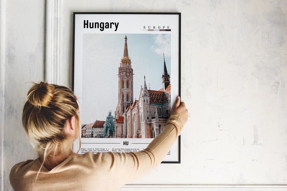 Hungary Poster Hungary Print Hungary Wall Art Europe Photo Europe Poster Europe Print Travel Poster - Image 2