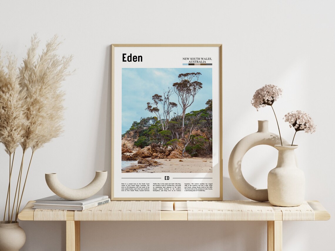 Eden New South Wales Australia Coastal Photo Travel Art Poster - Image 3