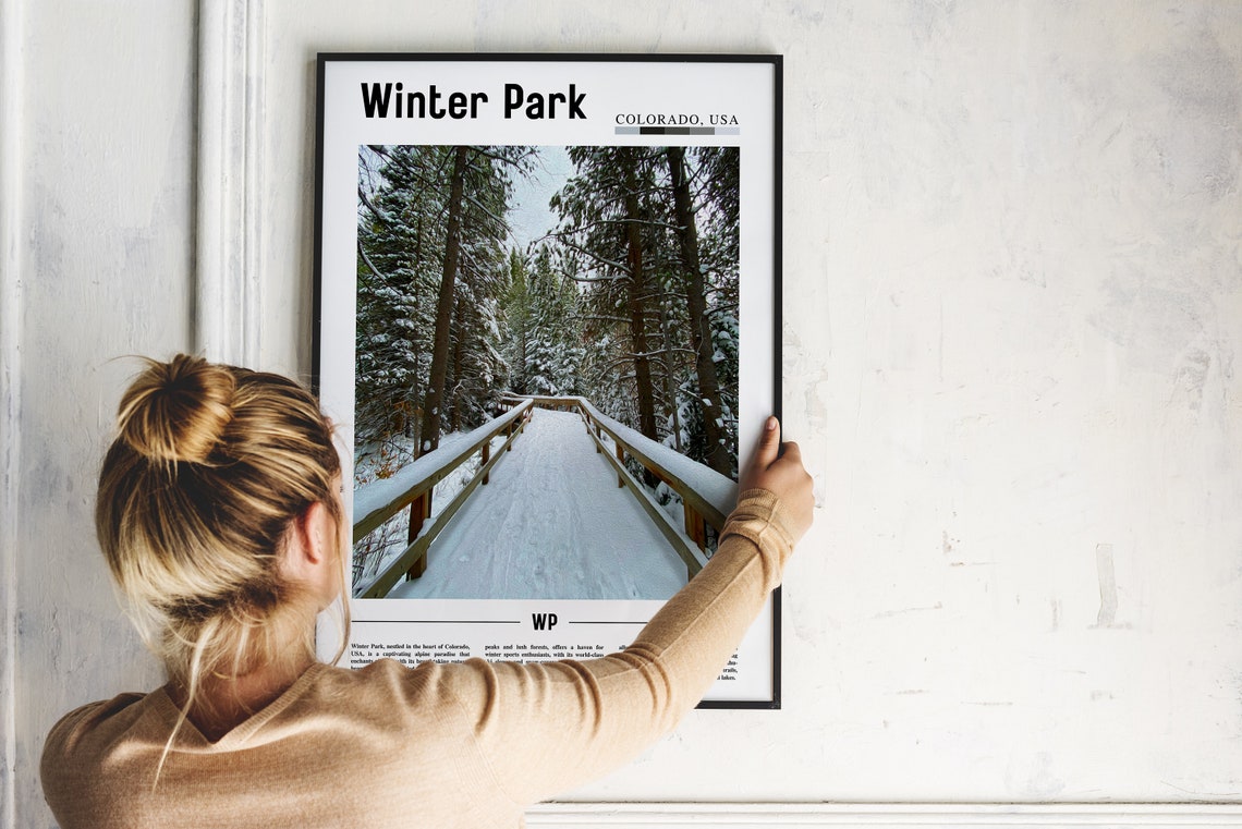 Winter Park Poster Winter Park Print Winter Park Wall Art United States Photo United States Poster United States Print Travel Poster - Image 2