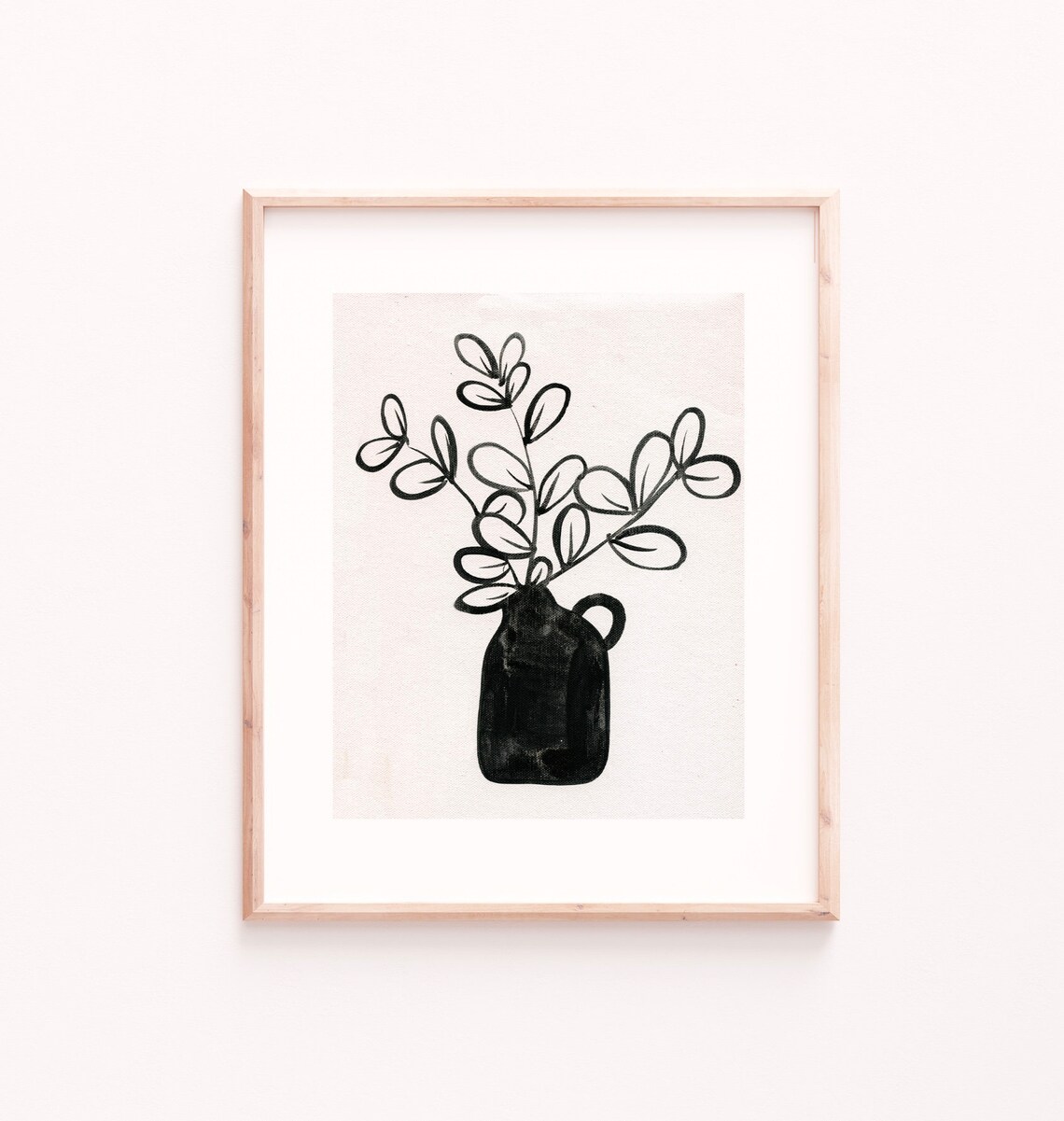 Floral Arrangement 5, Vintage Black and White Art Print - Image 2