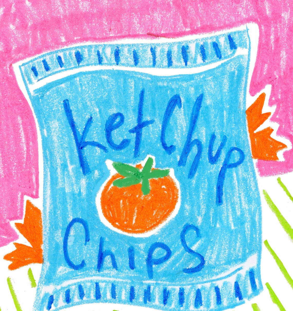 Ketchup Chips Modern Kitchen Art Print, Canadian Snack - Image 2