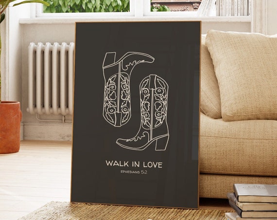 Romans 1513 Western Christian Wall Art Cowboy Decor Bible Verse Poster Christian Apartment Decor Housewarming Gift Prints