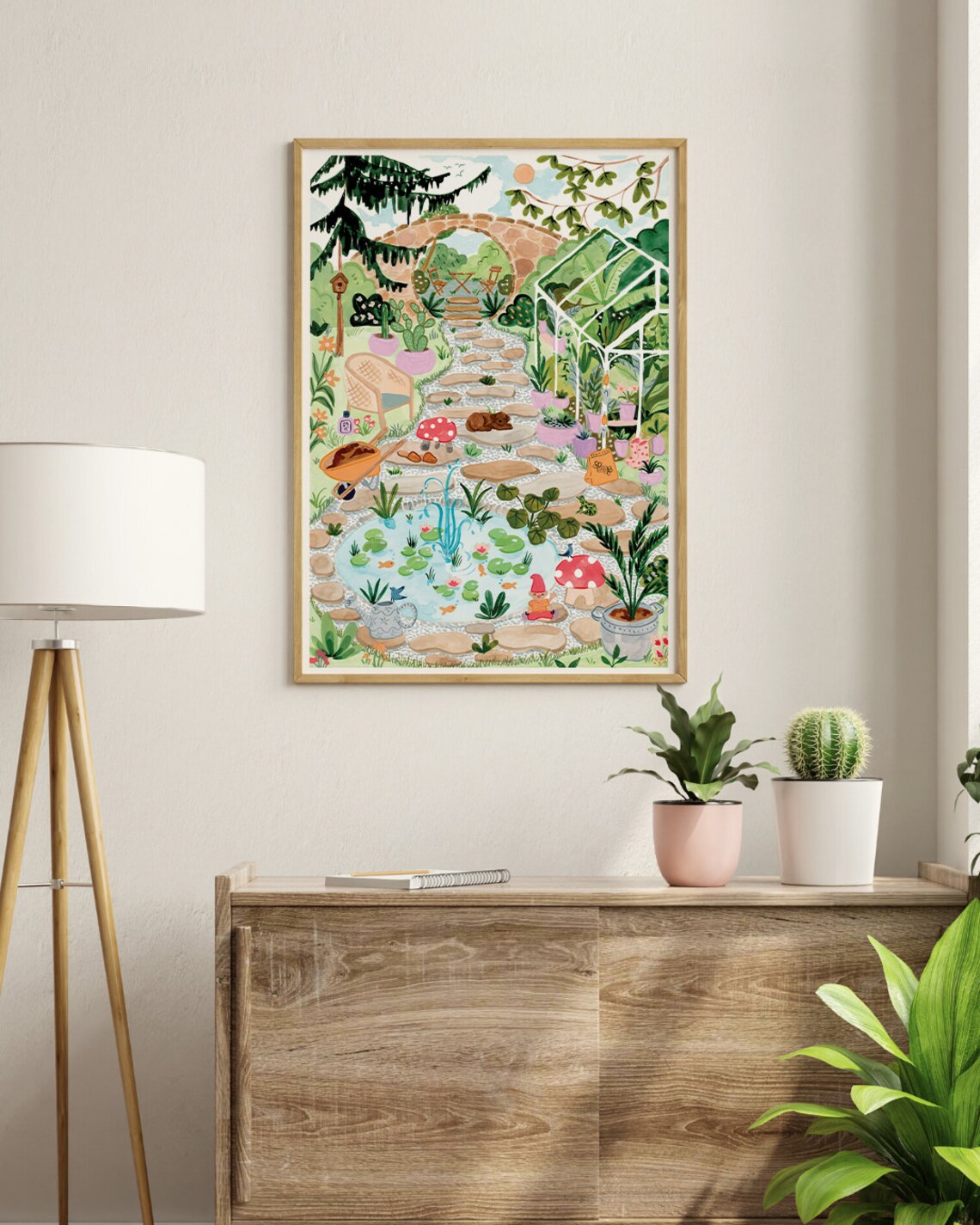 Secret Garden Botanical Art Print by Sabina Fenn - Image 2