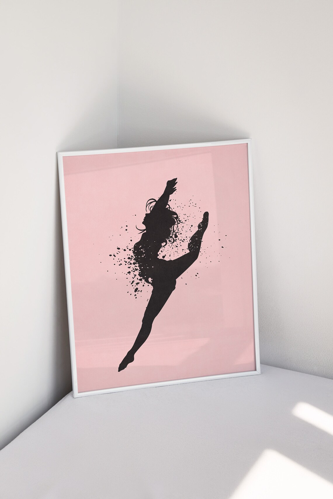 Motivational Dance Art Print, Pink And Black Decor