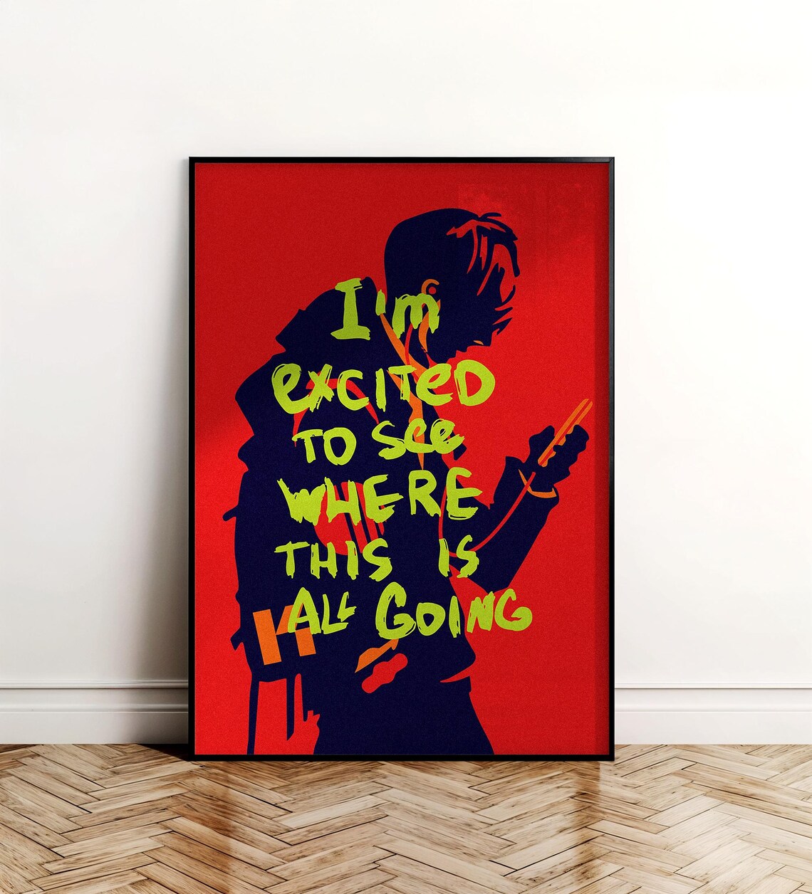 Bold Pop Art Poster Motivational Quote