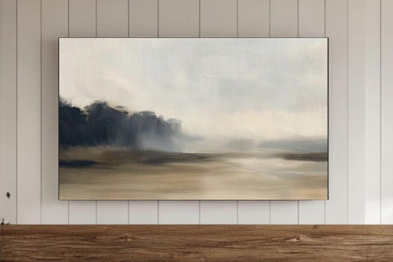 Minimalist Art Frame Tv Wall Samsung Screensaver Moody Abstract Background