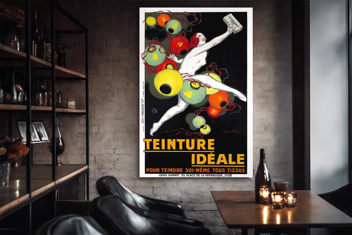 Vintage French Art Deco Poster, Jean Dylen 1928 Paris - Image 6