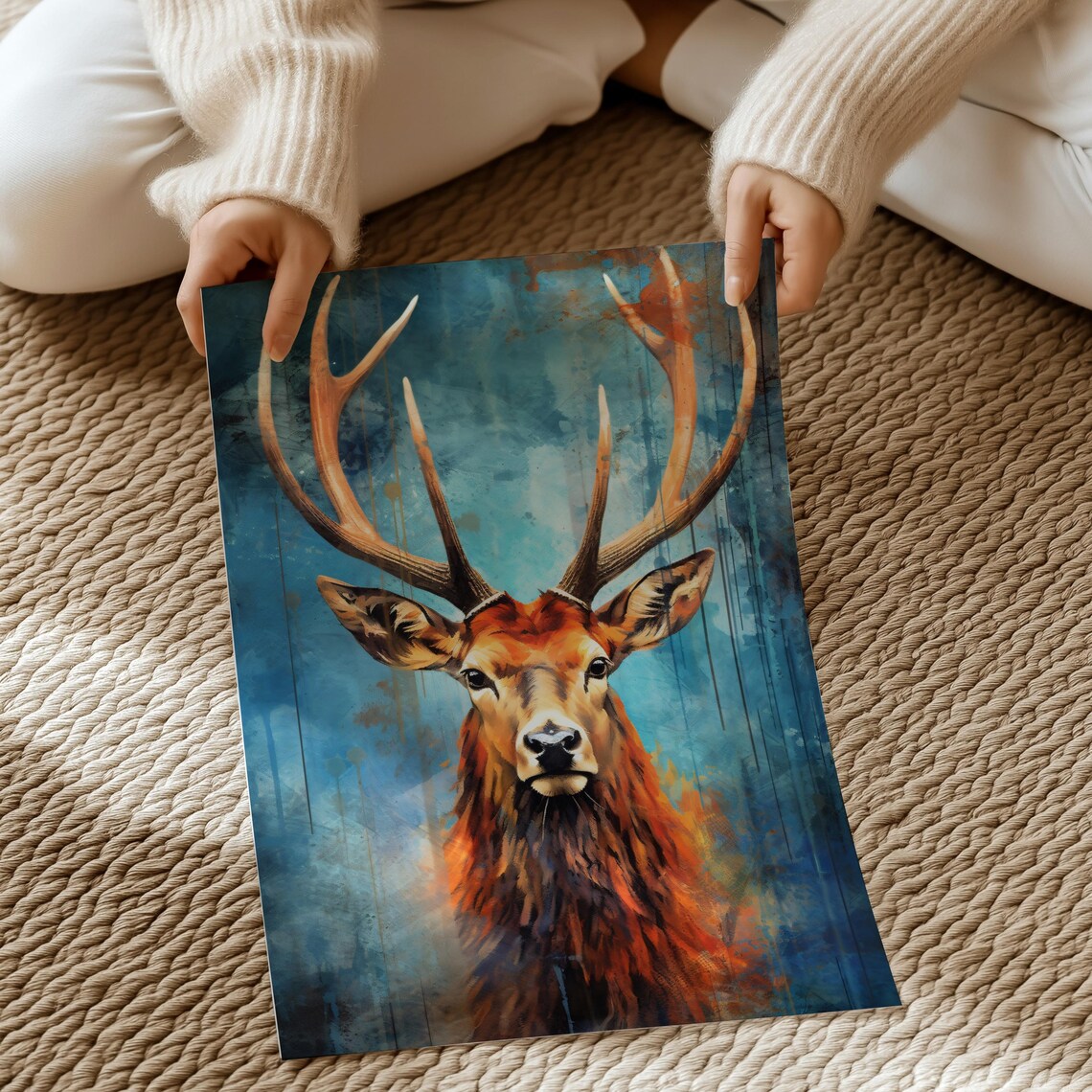 Bold Deer Poster, Modern Rustic Wildlife Decor - Image 2