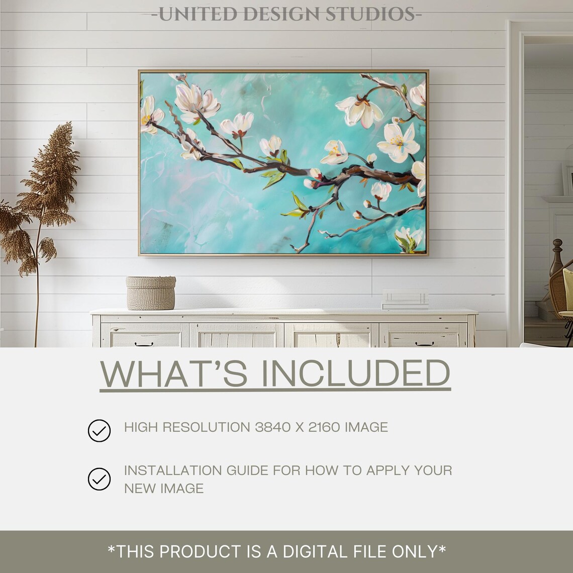 Almond Tree Abstract Art Print, Nature Wall Decor - Image 2