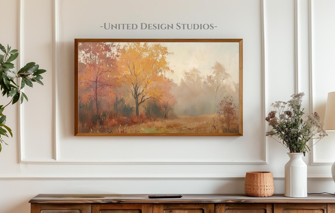 Autumn Landscape Art Print, Farmhouse Season Decor - Image 3