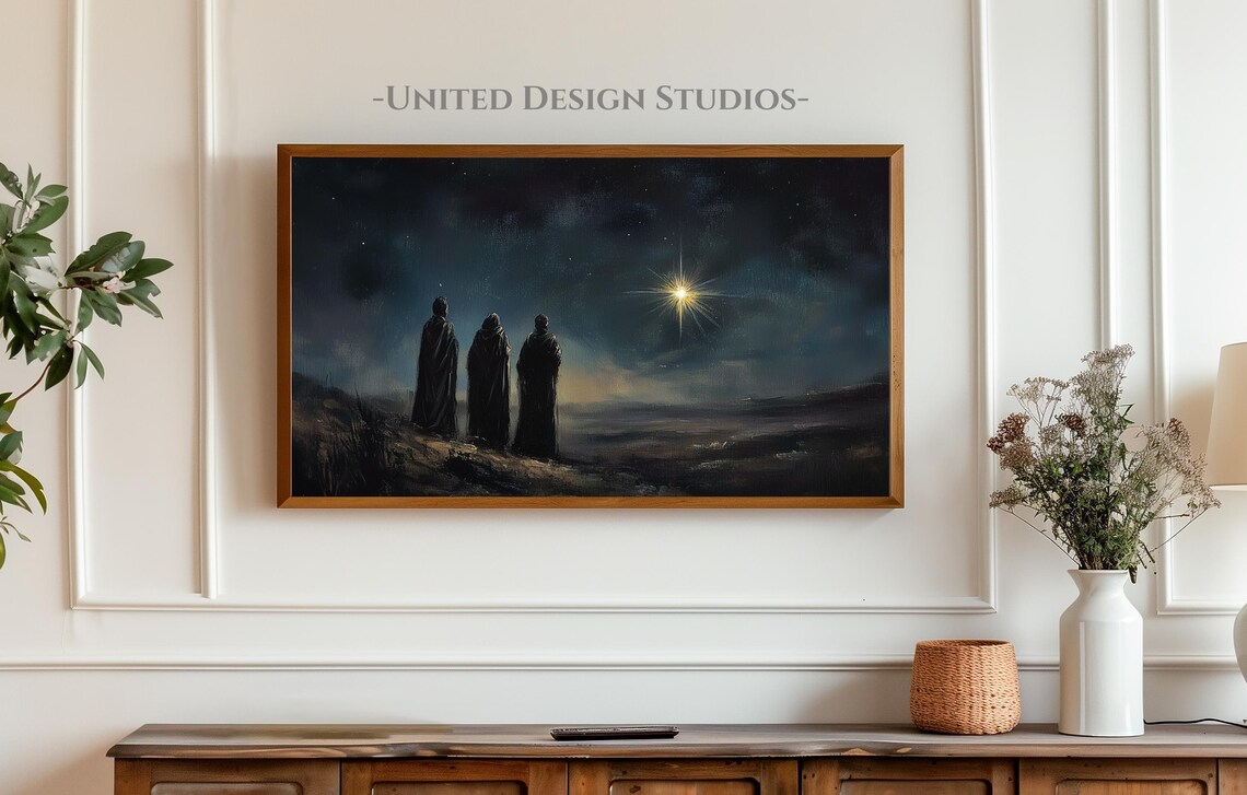 Nativity Christmas Art Print, Three Wise Men - Image 3