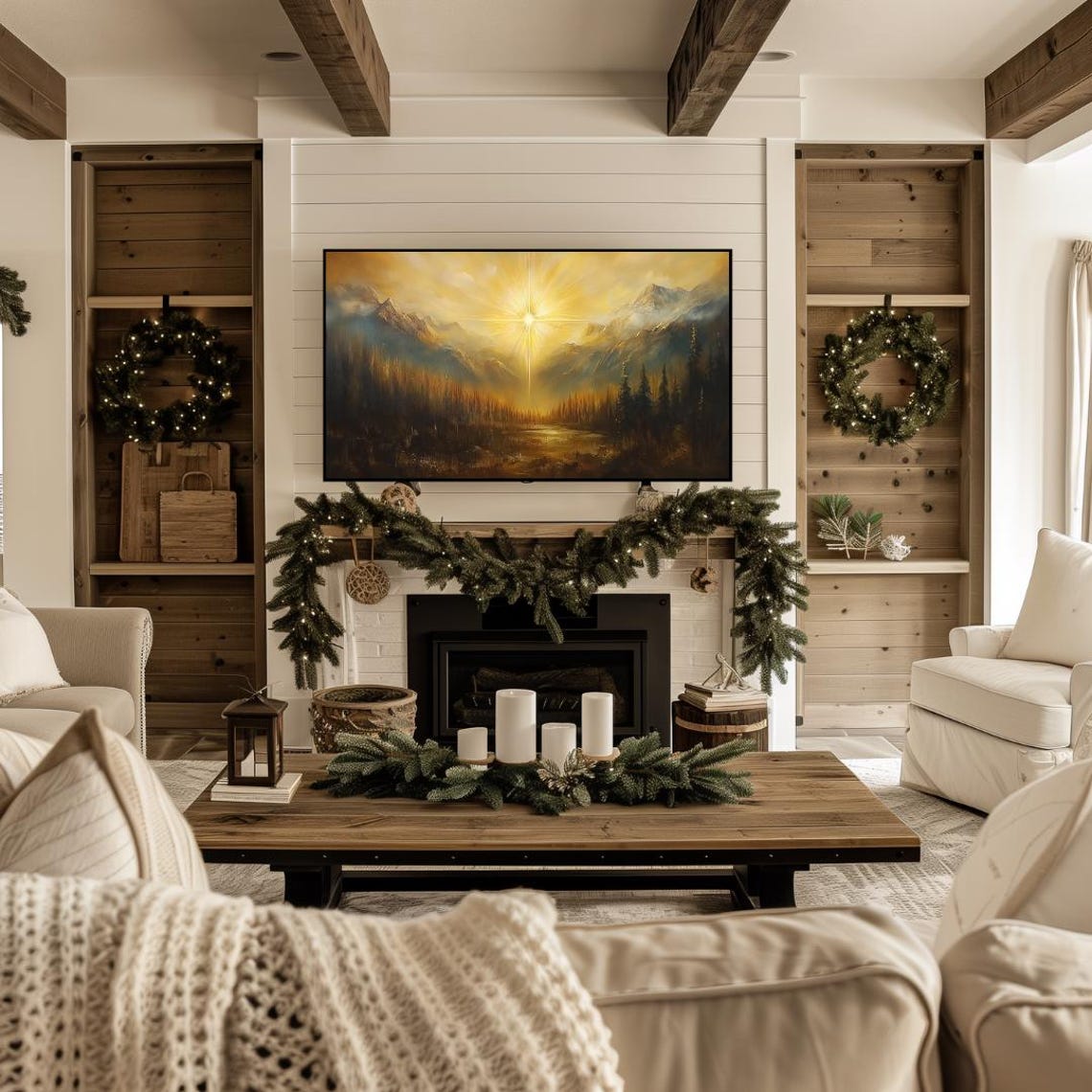 Star Of Bethlehem Christmas Frame Tv Art Painting Of The Star Of Bethlehem Nativity Frame Tv Art Religious Tv Art Christian Frame Tv Art - Image 4