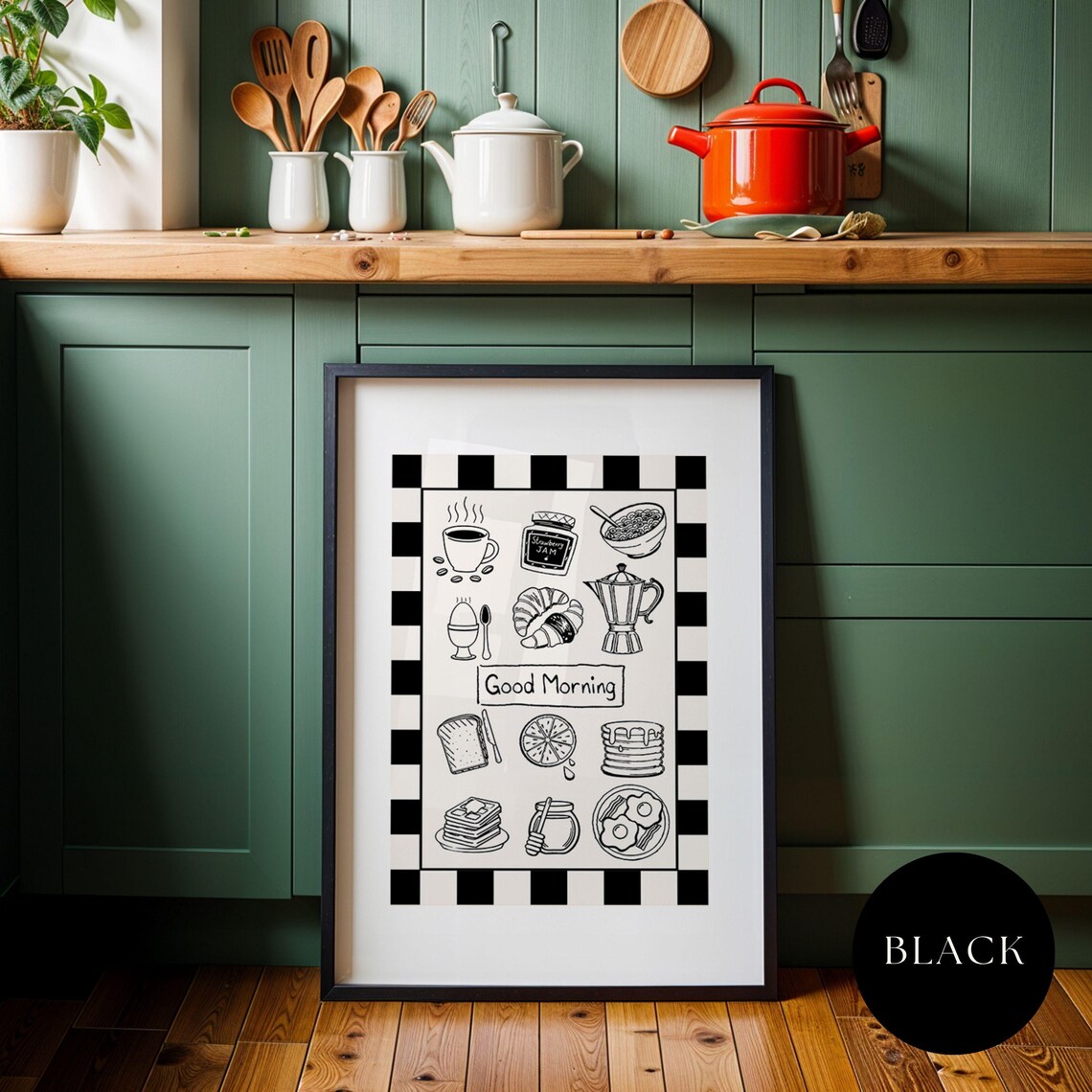 Breakfast Art Print, Kitchen Wall Decor - Image 3