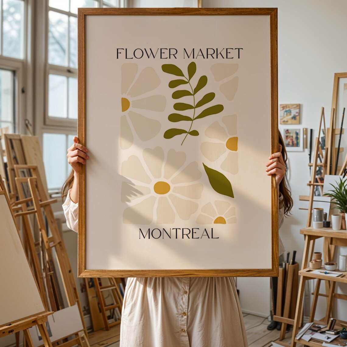Montreal Flower Market, Matisse Style Art Print - Image 2
