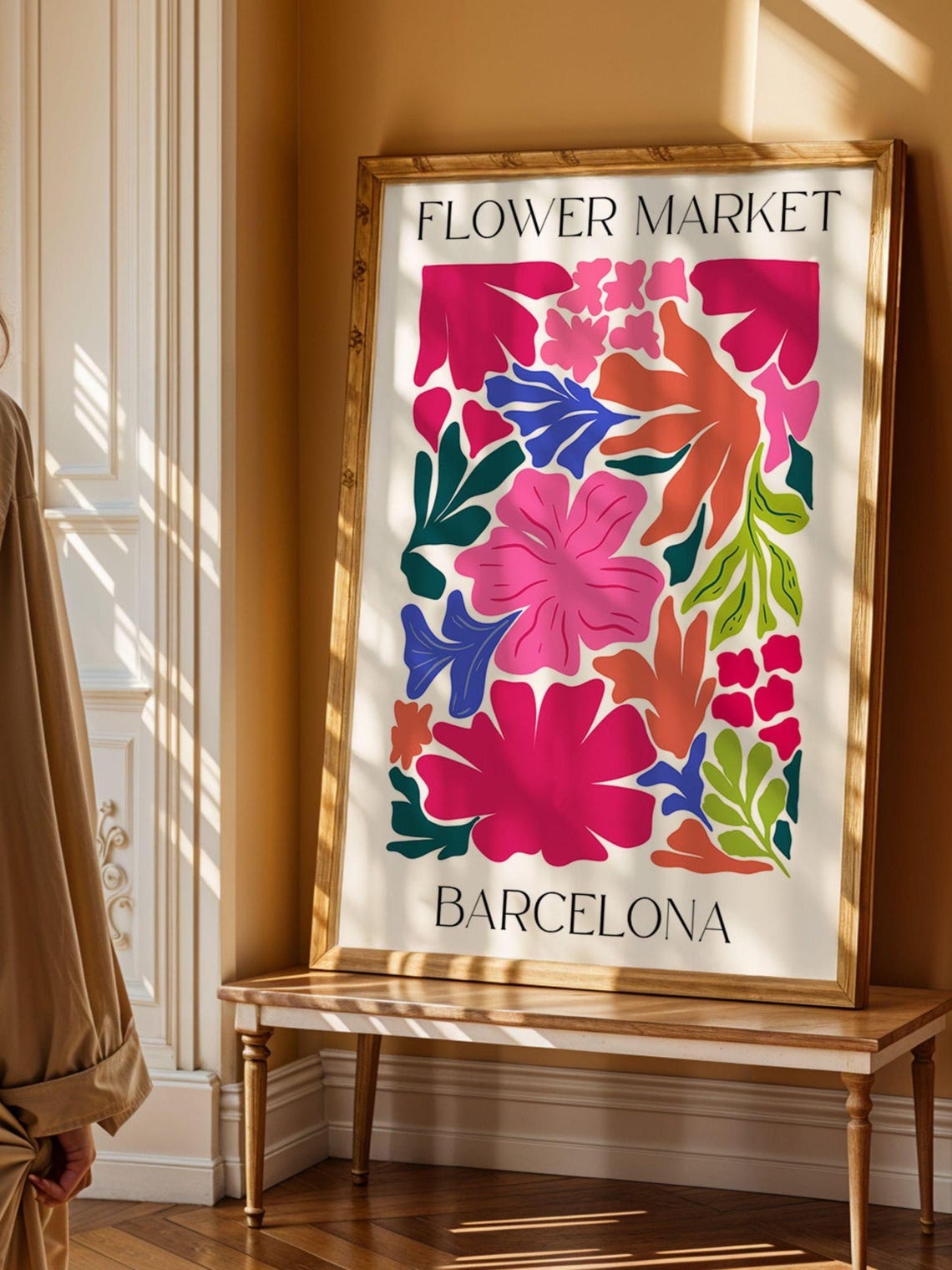 Barcelona Flower Market Poster, Matisse Style - Image 3