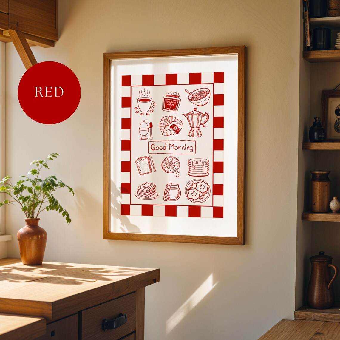 Breakfast Art Print, Kitchen Wall Decor - Image 2