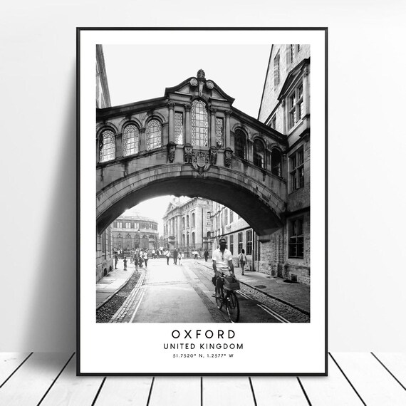 Oxford, United Kingdom Minimalist Travel Poster