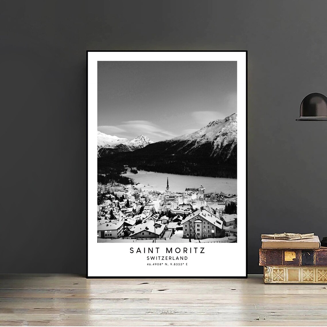 Saint Moritz Minimalist Travel Poster, Switzerland - Image 2