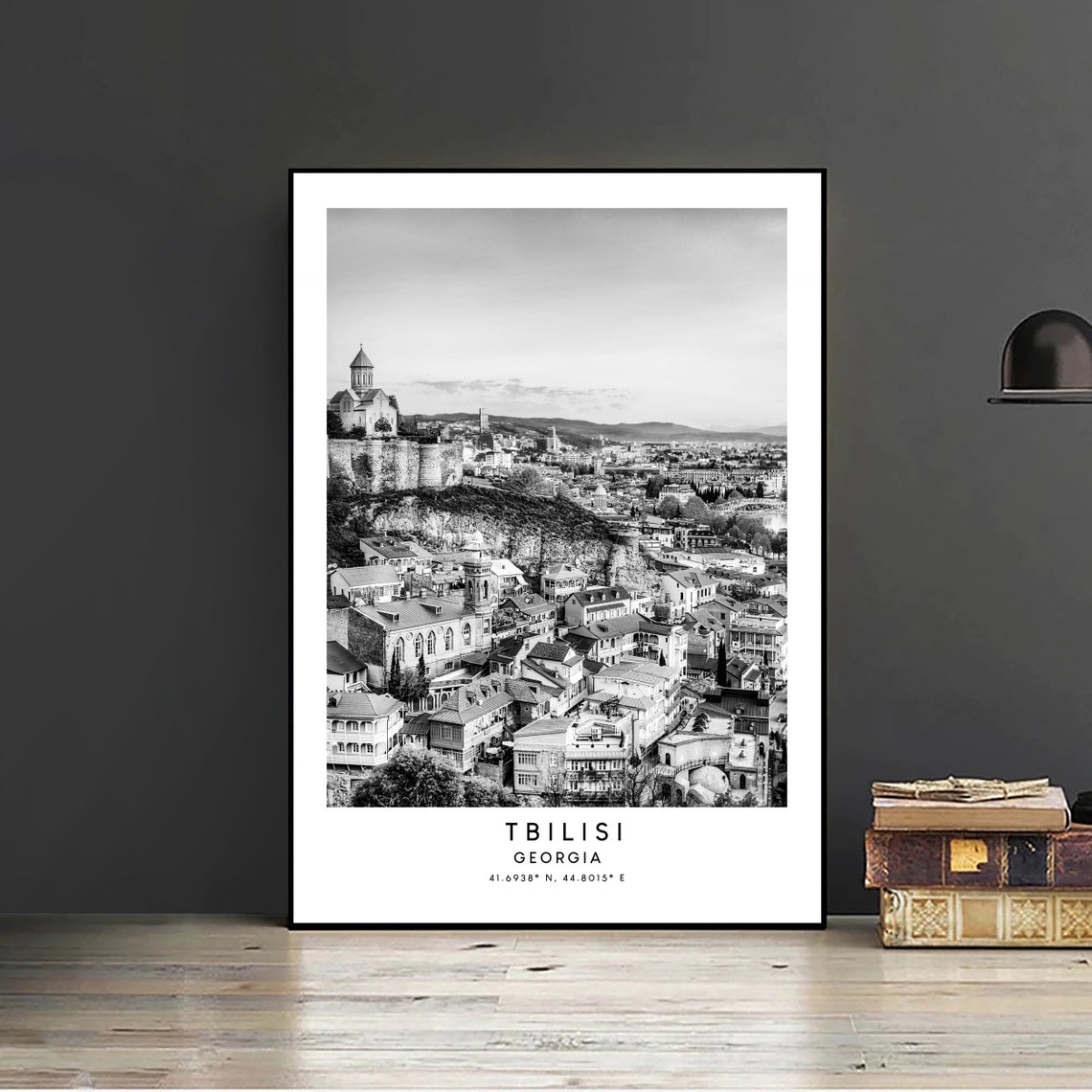 Georgia Travel Print Black And White Tbilisi Poster Tbilisi Print Minimalist Tbilisi Wall Art Tbilisi Wall Print Tbilisi Gift Print - Image 2