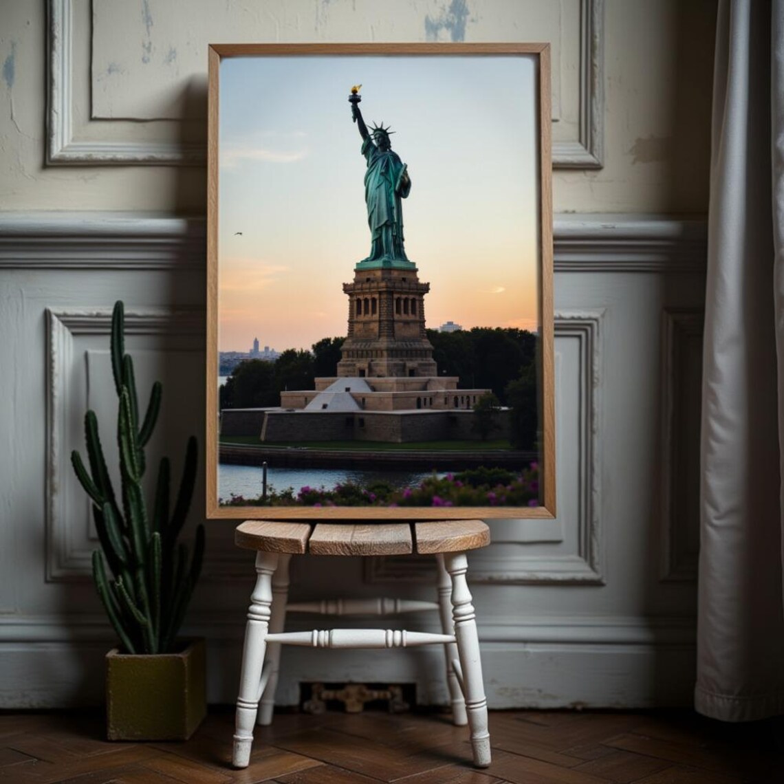 Statue Of Liberty Minimalist NYC Travel Poster - Image 2