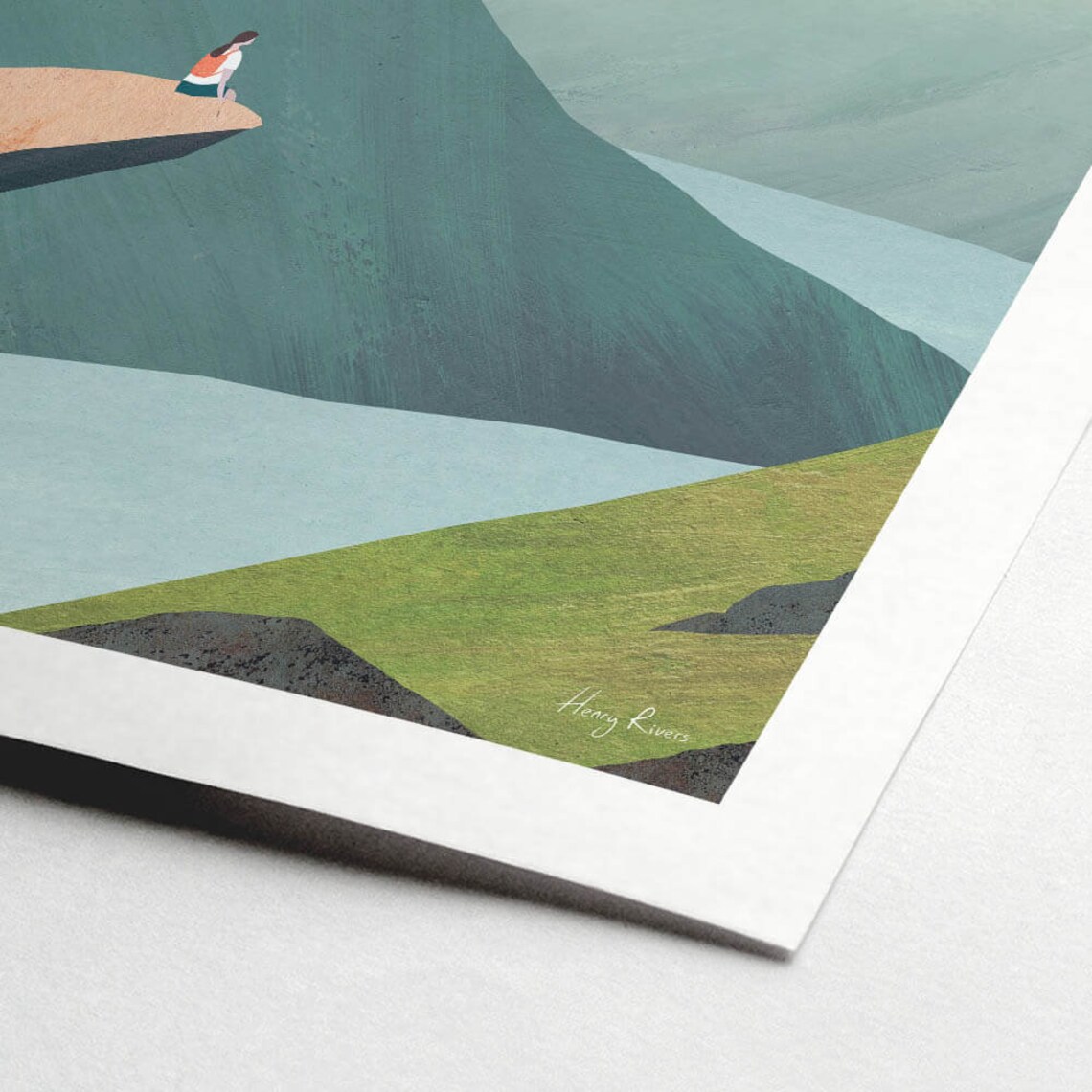 Trolltunga Norway Art Print, Travel Poster - Image 2