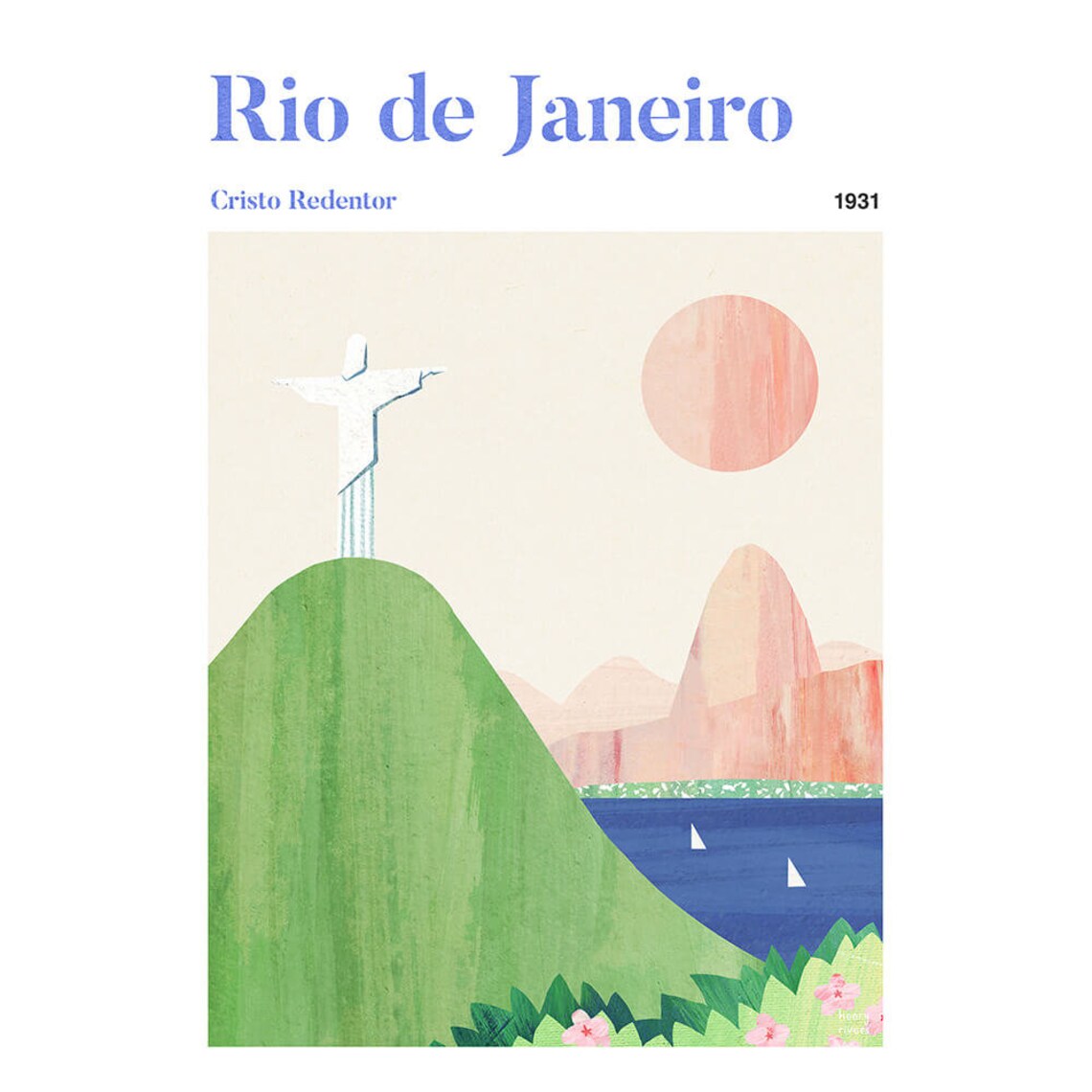 Rio De Janeiro Christ The Redeemer Travel Poster - Image 3