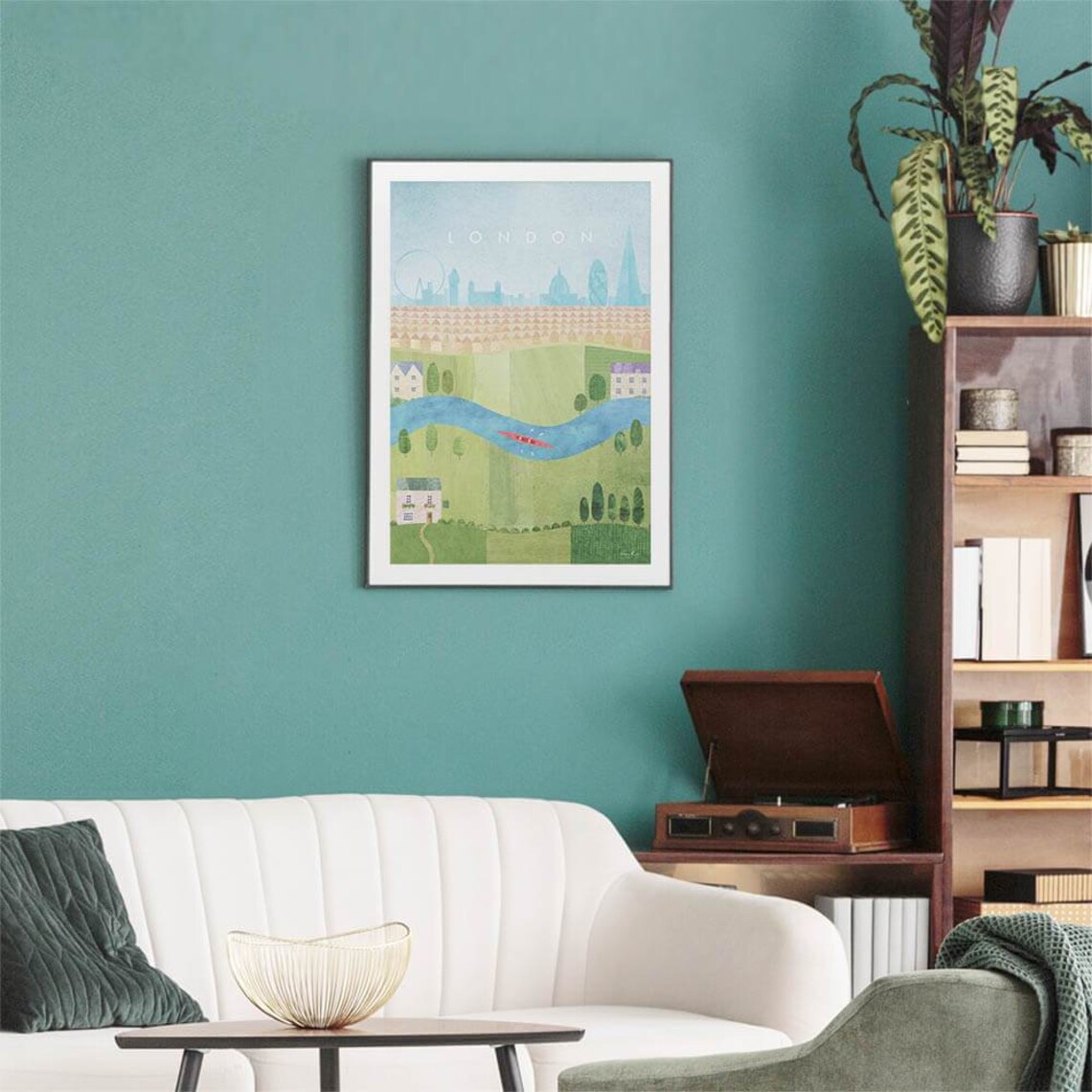 London Vintage Travel Poster, Minimalist Retro Art Print - Image 3