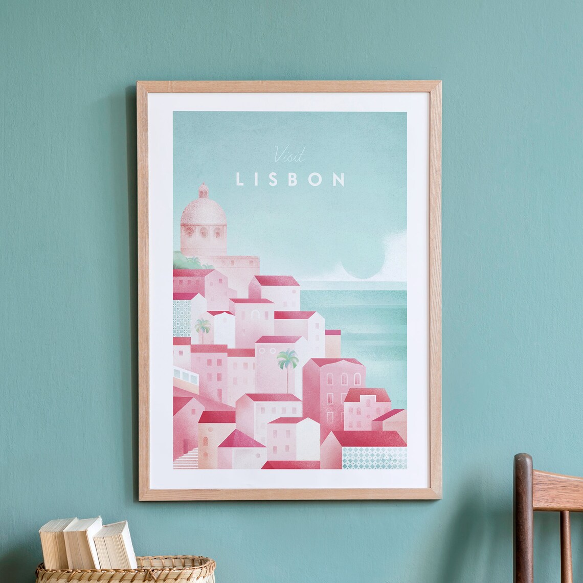 Lisbon by Henry Rivers Travel Poster Art Print