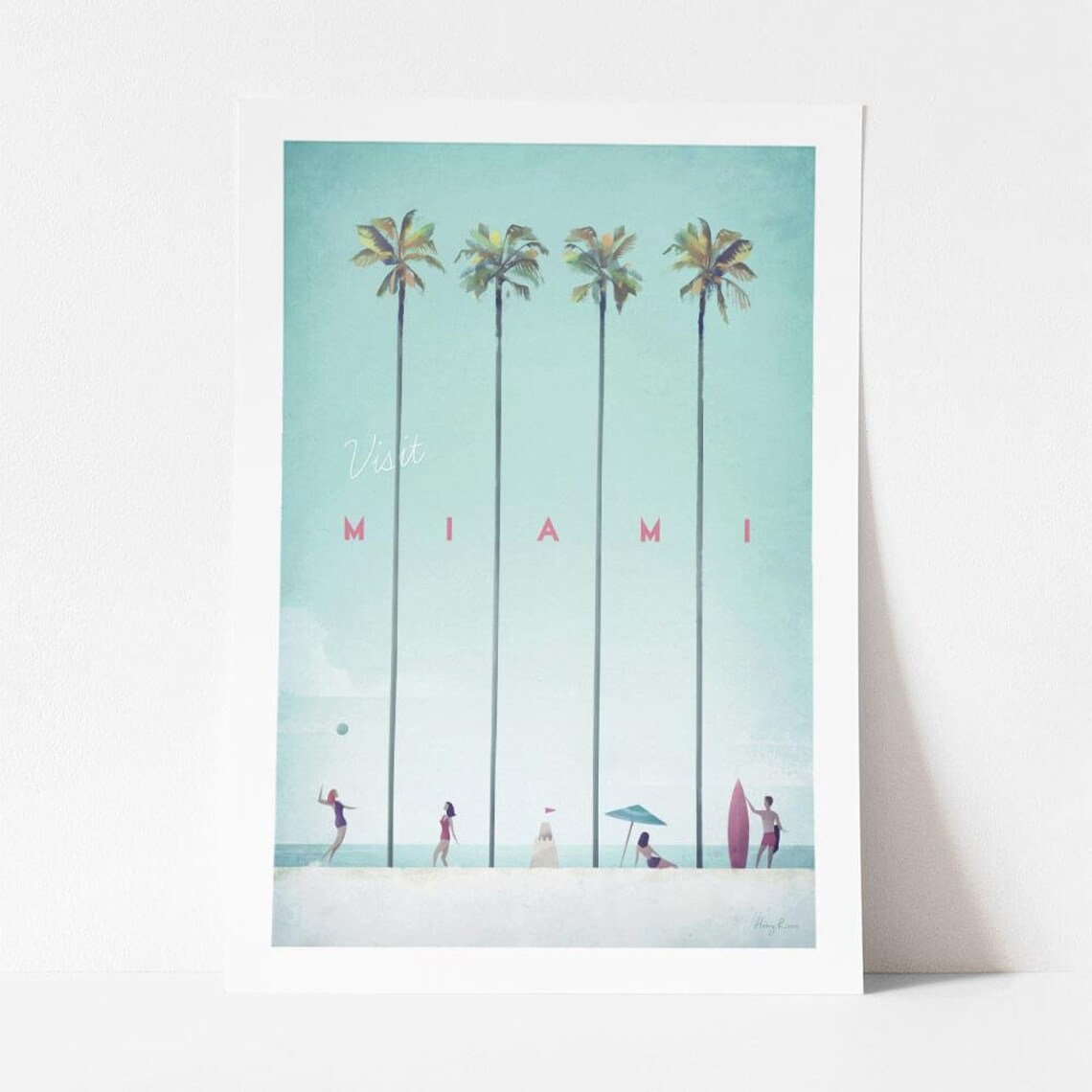 Miami Vintage Retro Travel Poster Art Print - Image 4