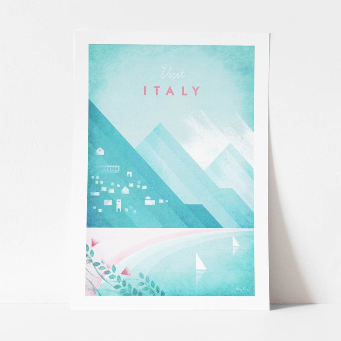 Italy Travel Poster Print, Minimalist Vintage Retro Style - Image 4