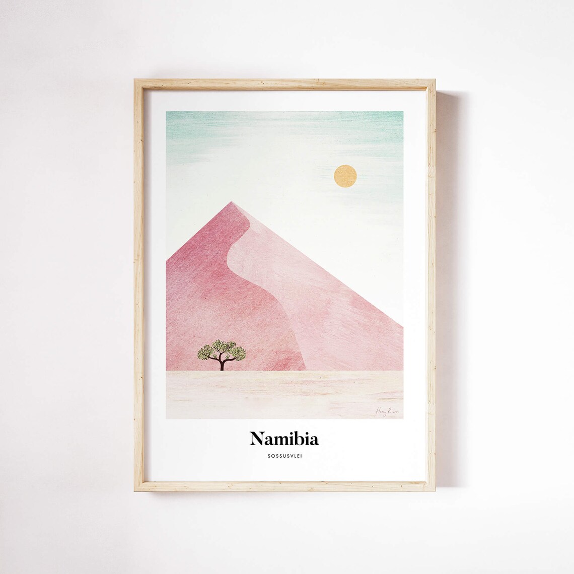Namibia Sossusvlei By Henry Rivers Art Poster