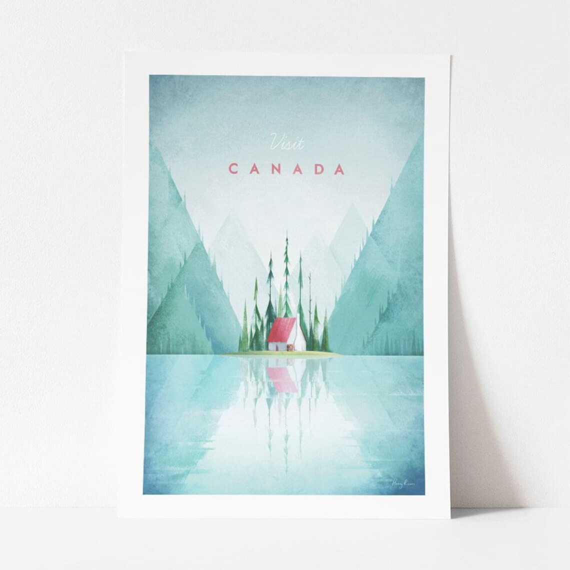 Canada Travel Poster, Minimalist Vintage Retro Style - Image 4