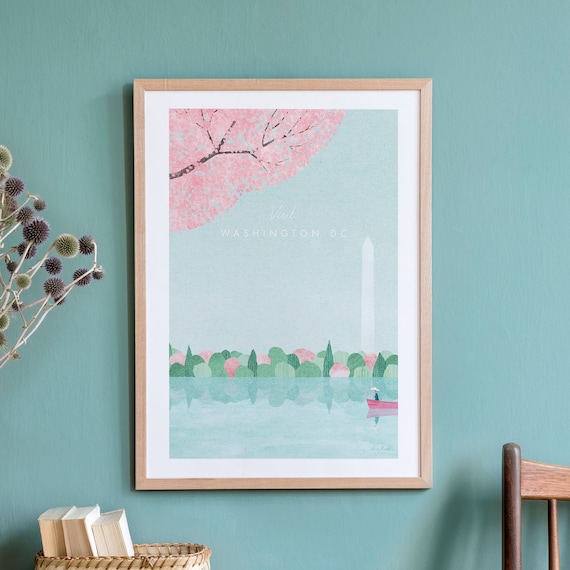 Washington DC Vintage Retro Travel Poster Art Print