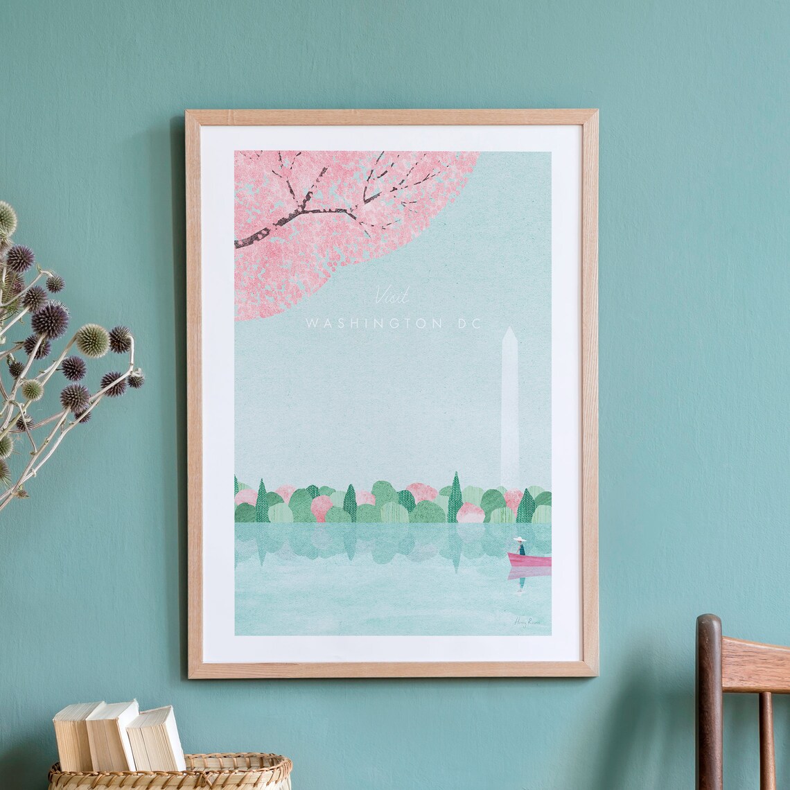 Washington DC Vintage Retro Travel Poster Art Print