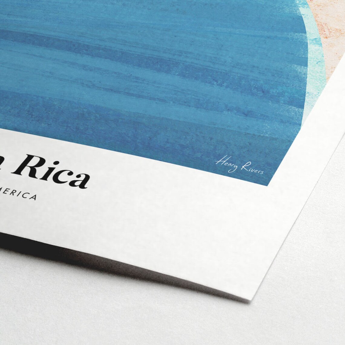 Costa Rica Print By Henry Rivers, Travel Poster - Image 2