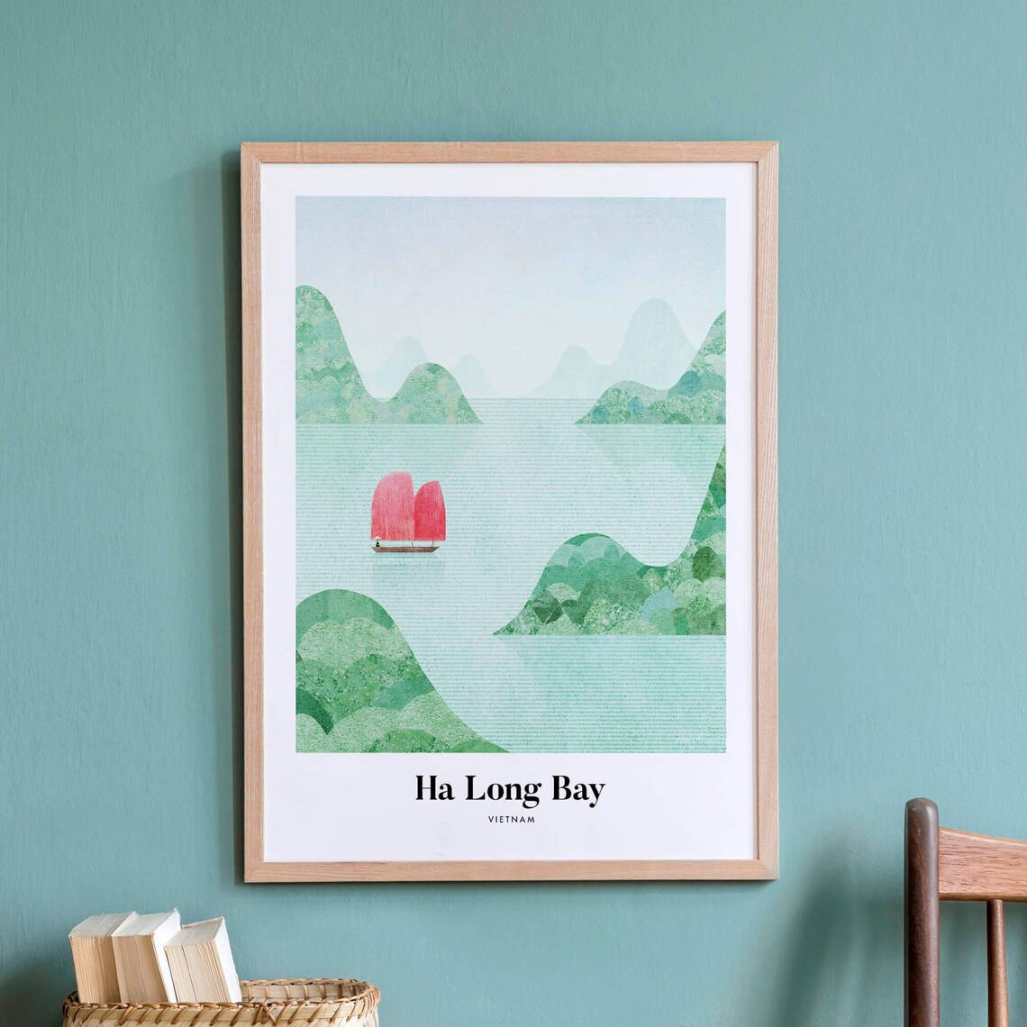 Ha Long Bay by Henry Rivers, Vietnam Travel Poster