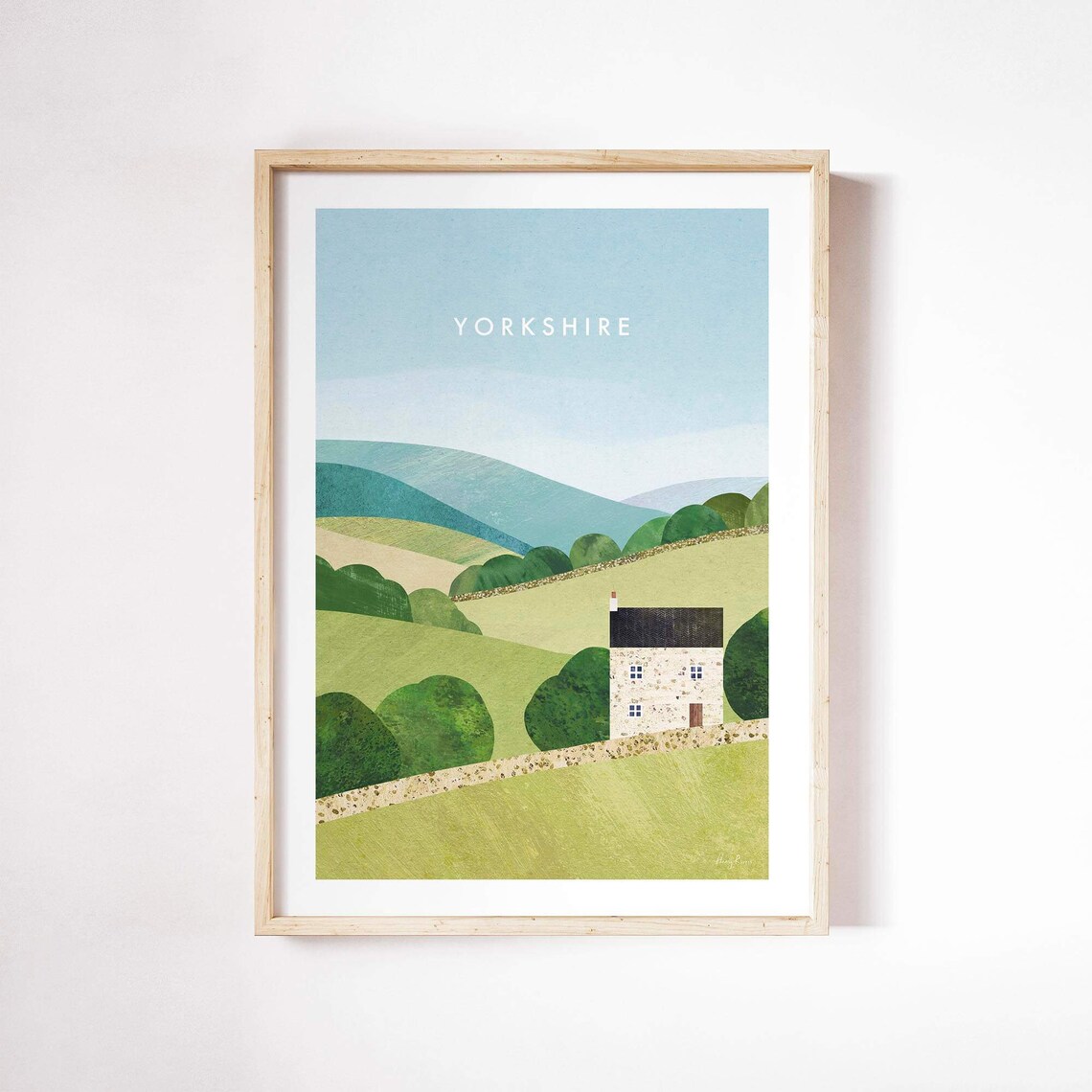 Yorkshire Dales by Henry Rivers, Travel Poster