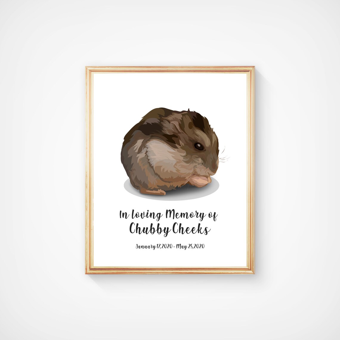 3 Custom Guinea Pig Portraits, Regal Pet Memorial Print - Image 5