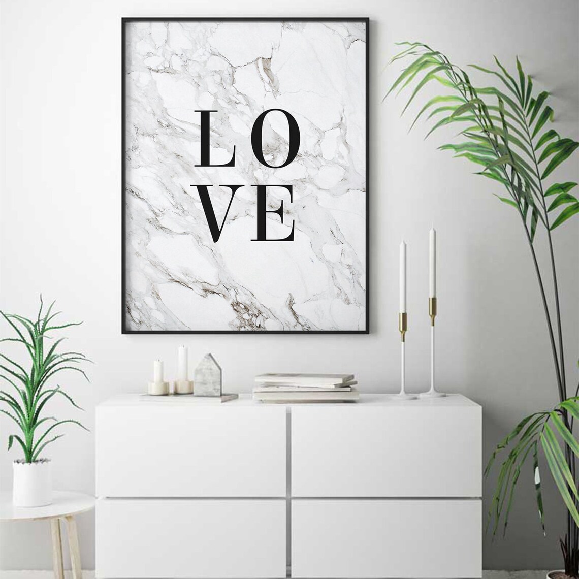 Love Print, Abstract Modern Wall Art Poster - Image 3