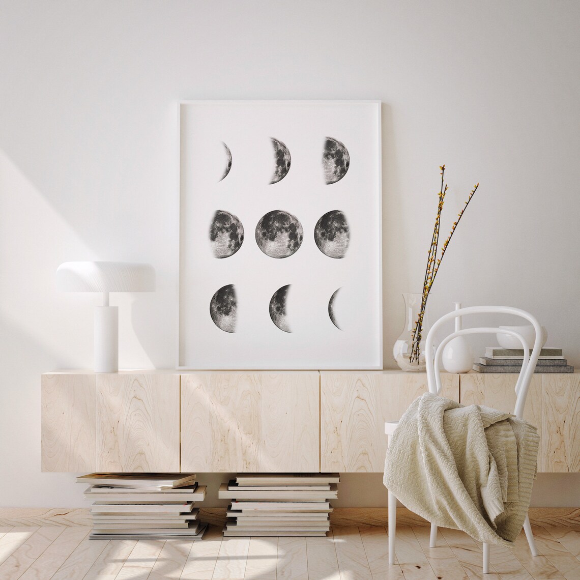 Moon Phases Minimal Wall Art Poster, Lune - Image 4