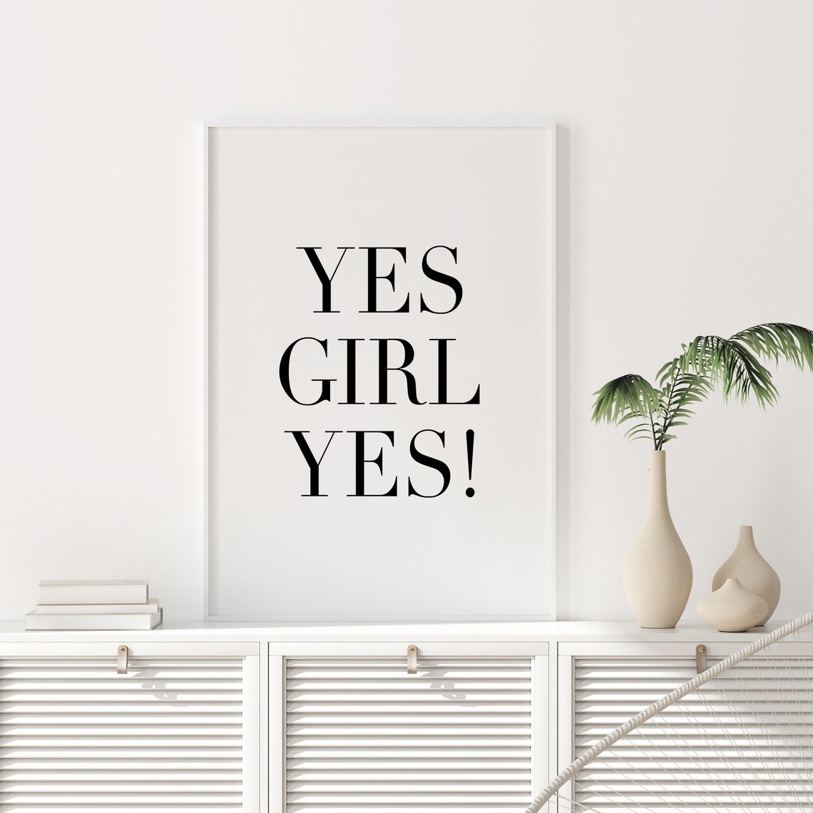 Yes Girl Yes Print Motivational Prints Bedroom Room Decor Prints For Woman Women Signs Girls Room Quote Office Wall Decor - Image 4