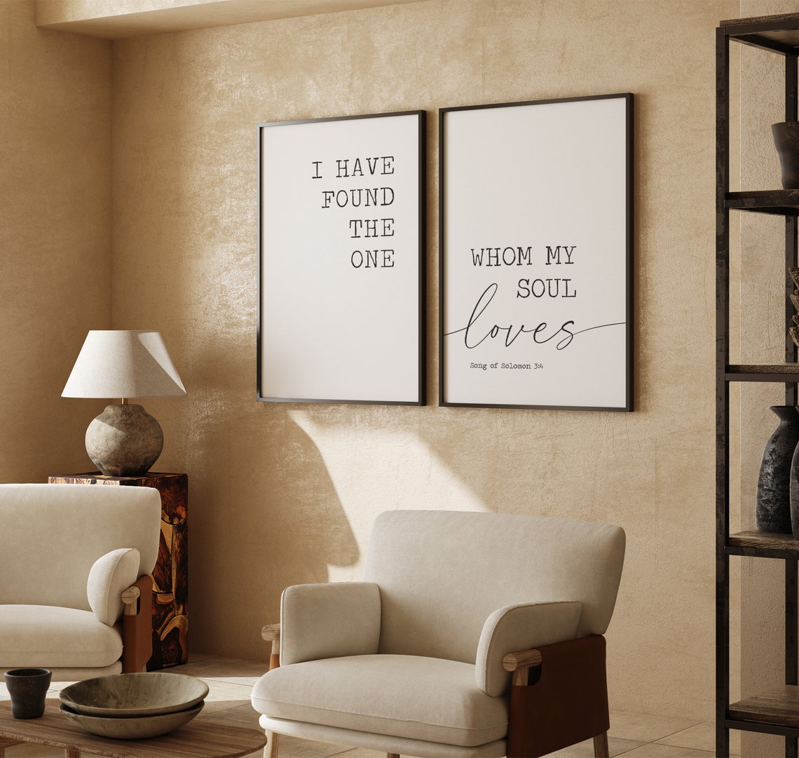 Bedroom Wall Decor I Have Found The One Whom My Soul Loves Master Bedroom Sign Bedroom Sign Song Of Solomon 34 Christian Wall Decor - Image 7