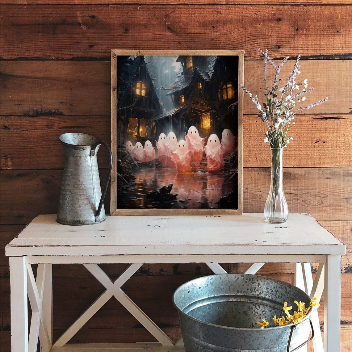 Halloween Ghost, Funny Ghost Painting - Image 3