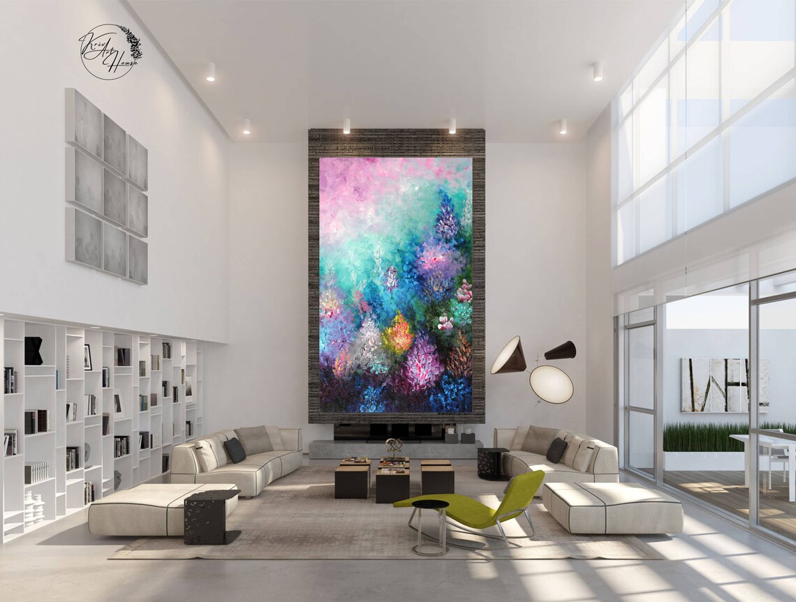 Abstract Floral Painting, Botanical Wall Art Print - Image 2
