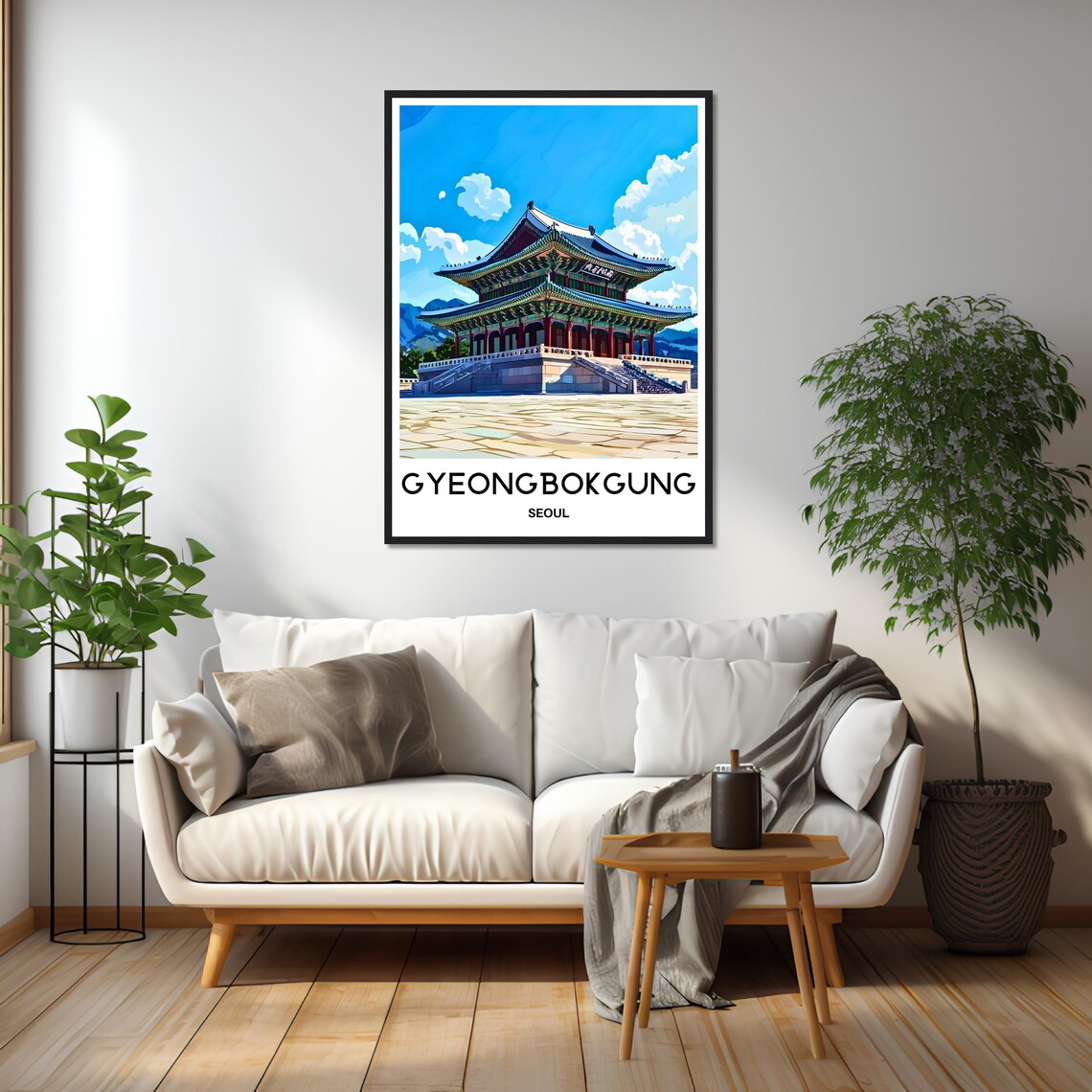 Gyeongbokgung Palace Travel Poster, Seoul South Korea - Image 2