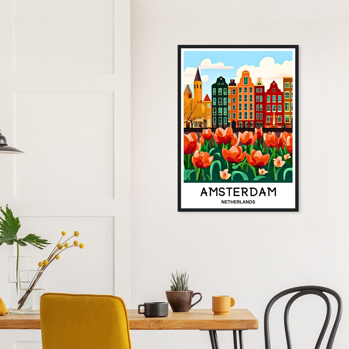 Amsterdam Travel Poster, Netherlands Travel Poster - Image 2